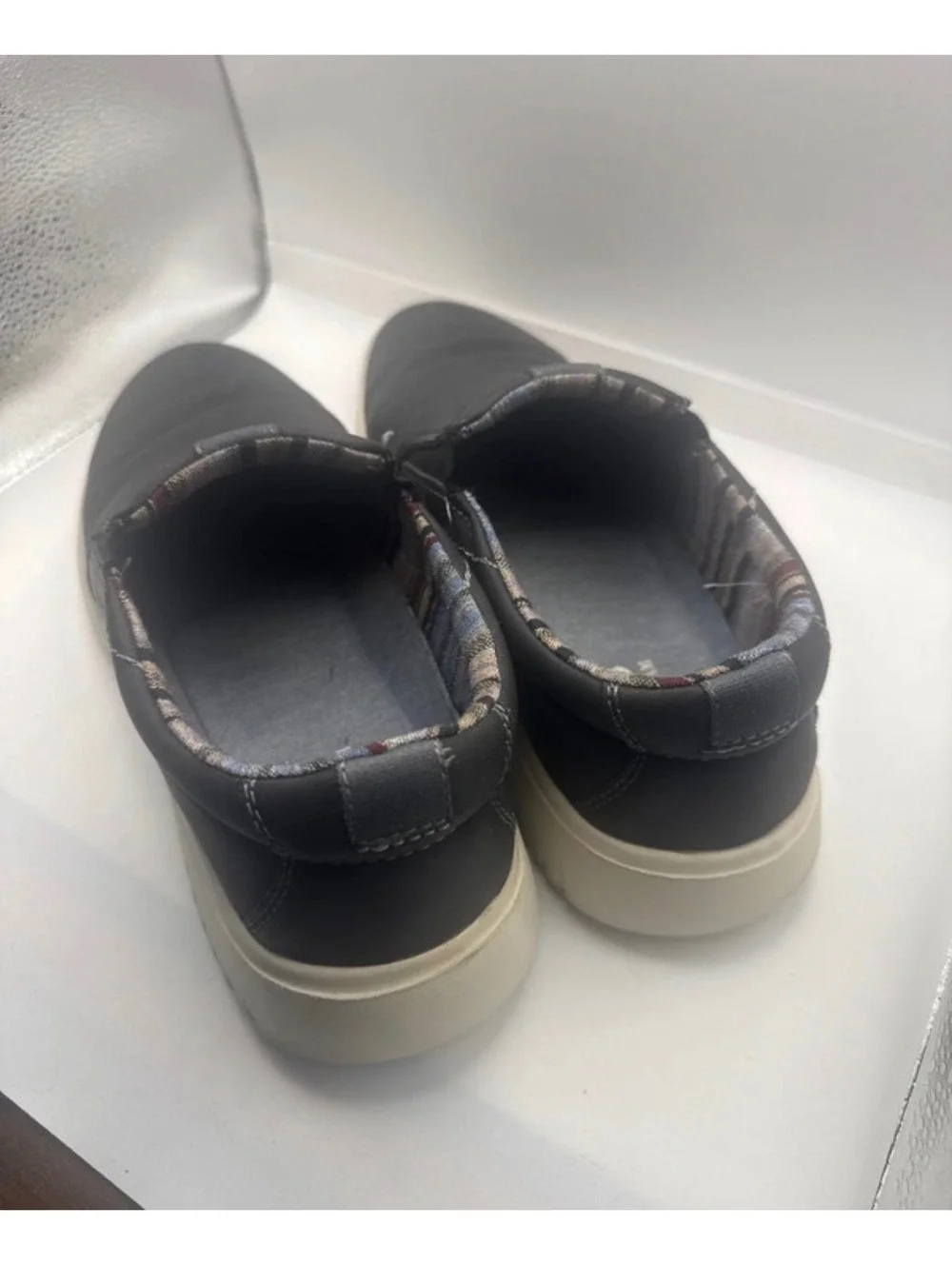 IZOD Men's Black Slip-On Casual Shoes with Memory Foam